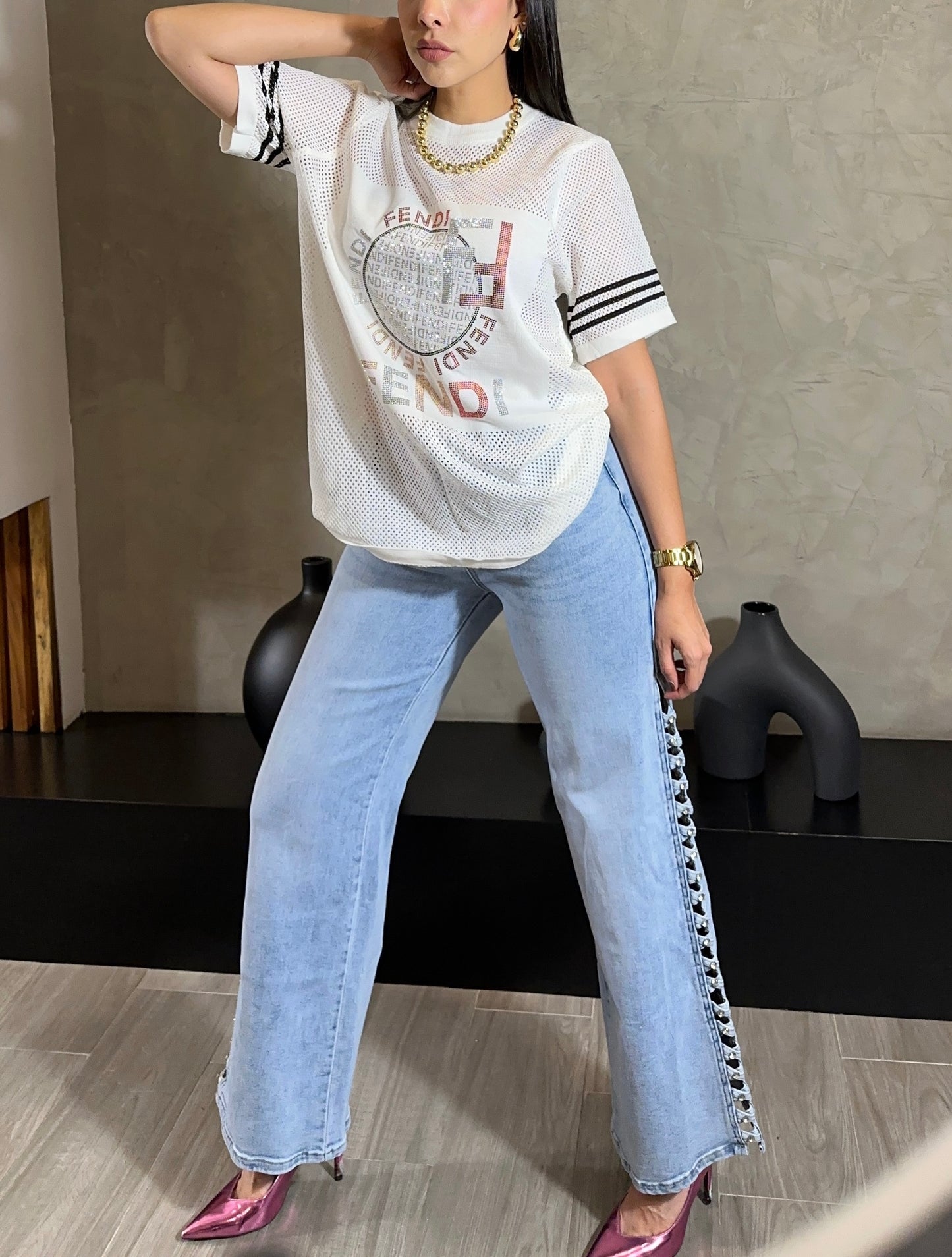 Jeans Con Cristales
