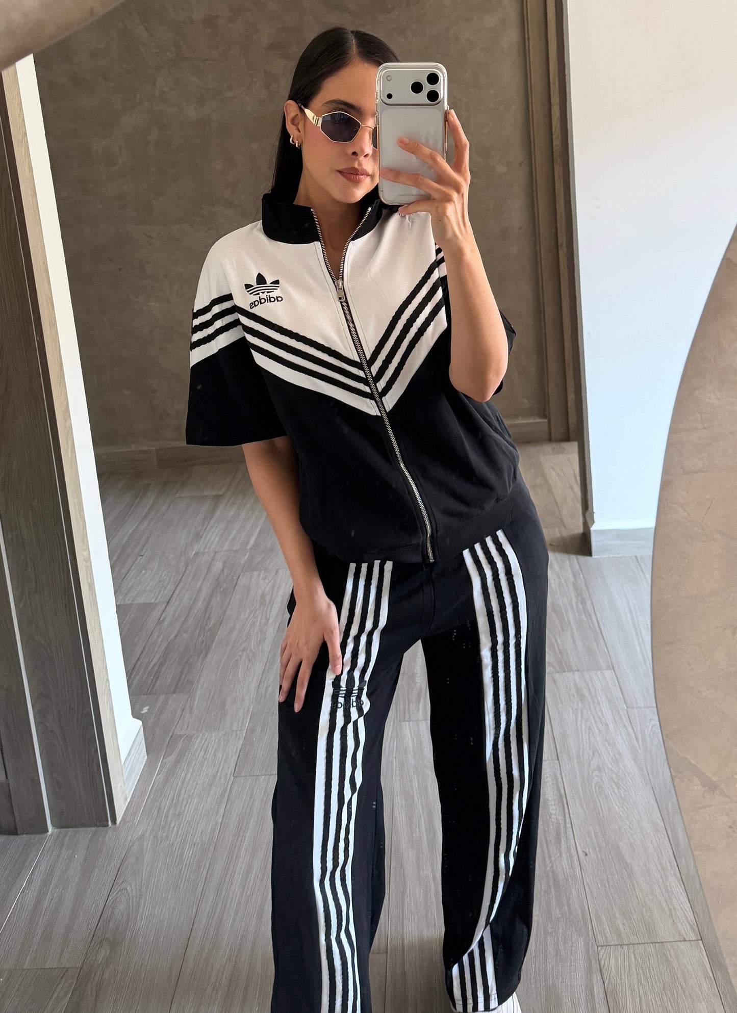 Set Negro Con Blanco