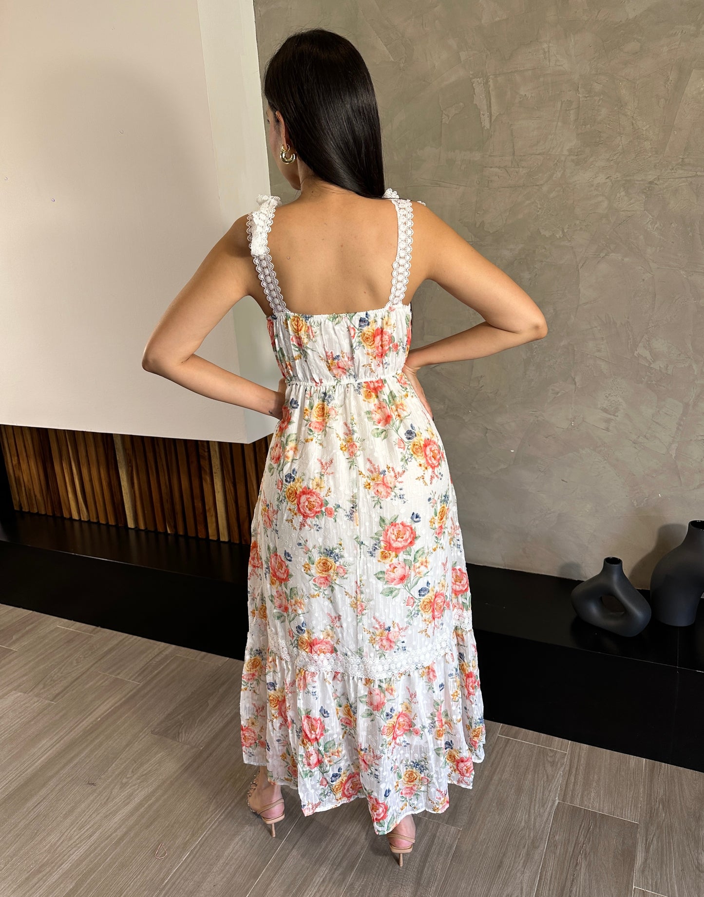 Vestido Encaje Flores