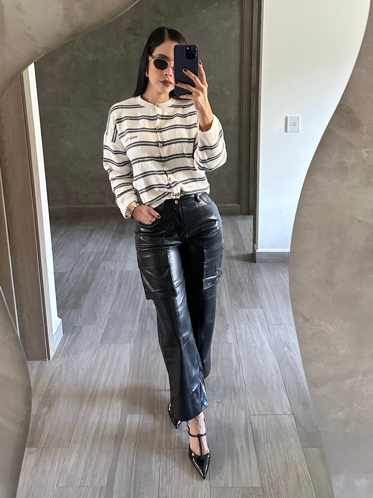 Pantalón Cargo Piel