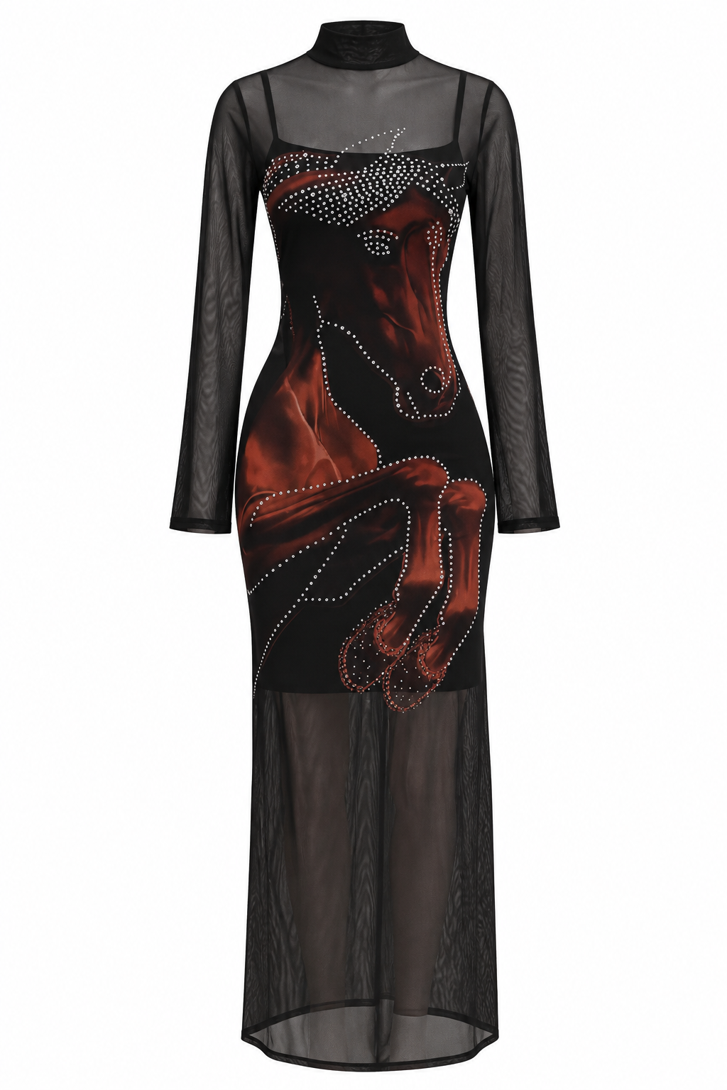 Vestido Mesh Caballo