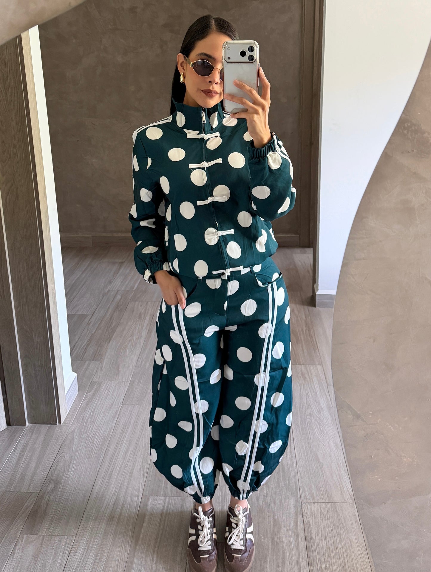 Set Polka Verde