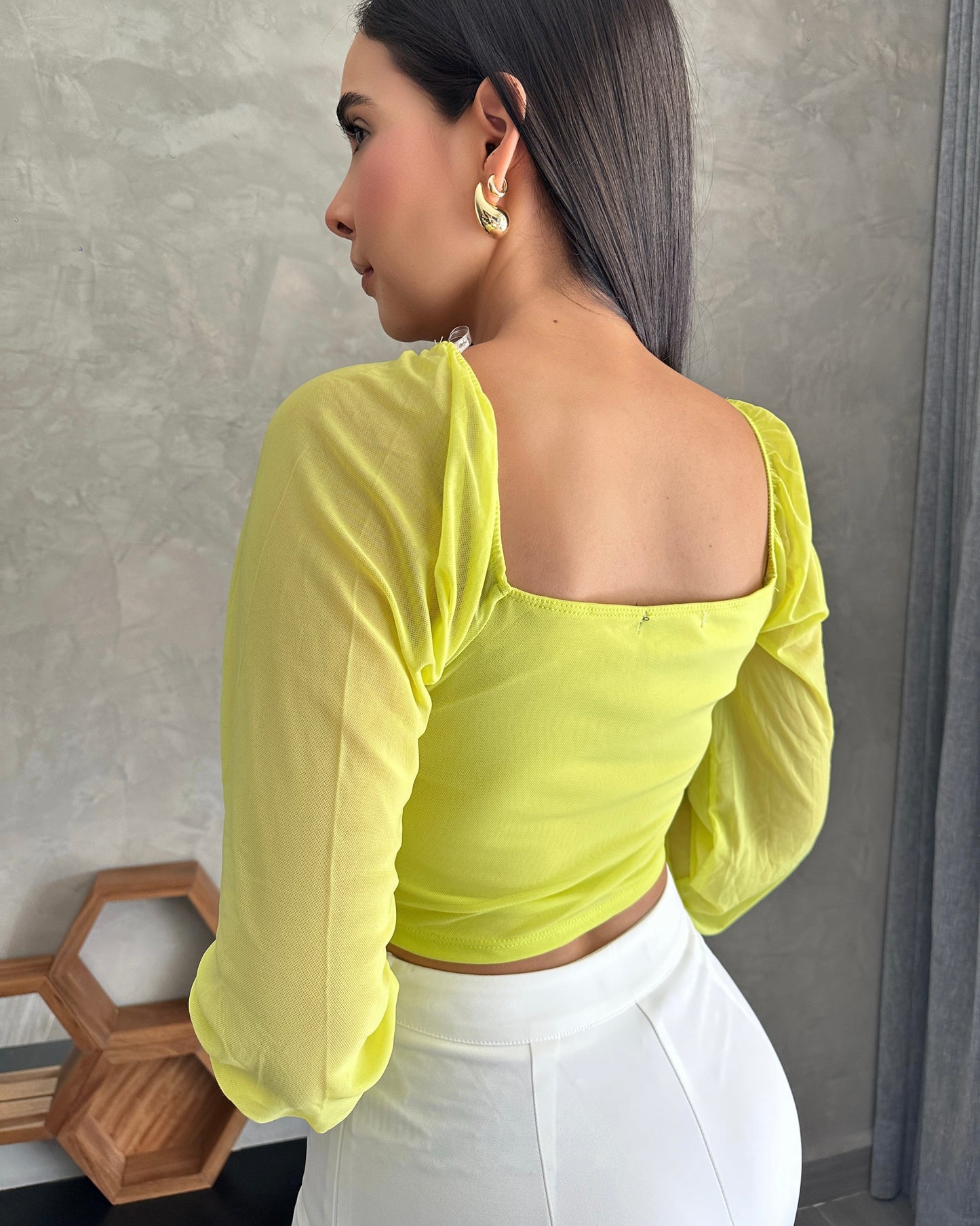 Blusa Verde Limón