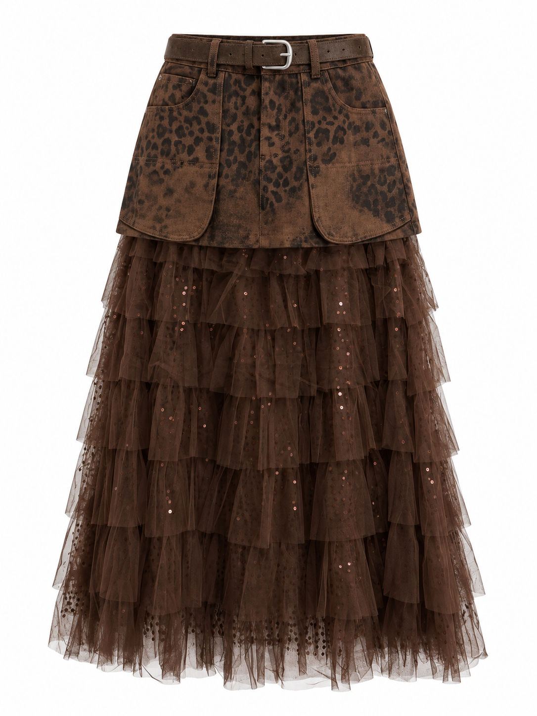 Falda Print Tull