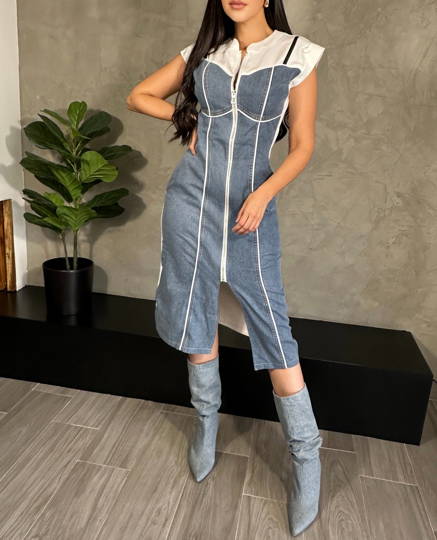 Vestido Combinado