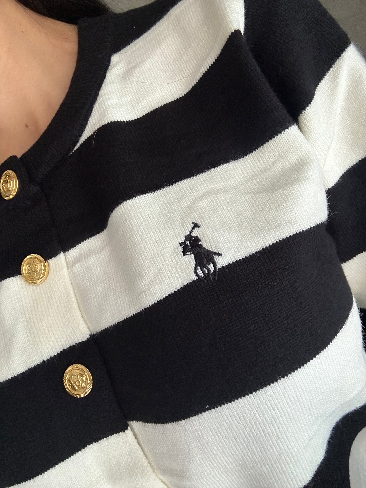 Suéter Polo Rayado