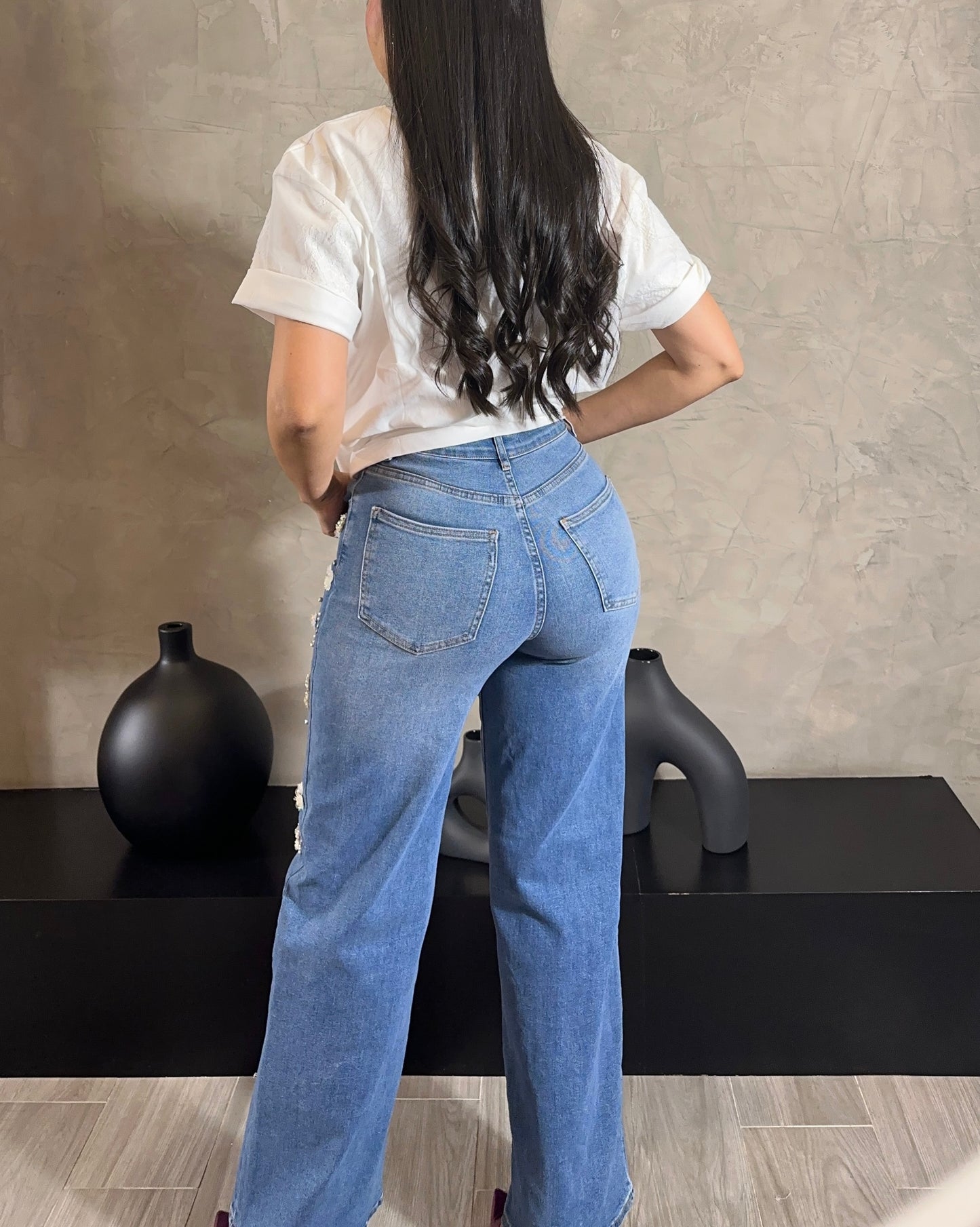 Jeans Con Aplicaciones
