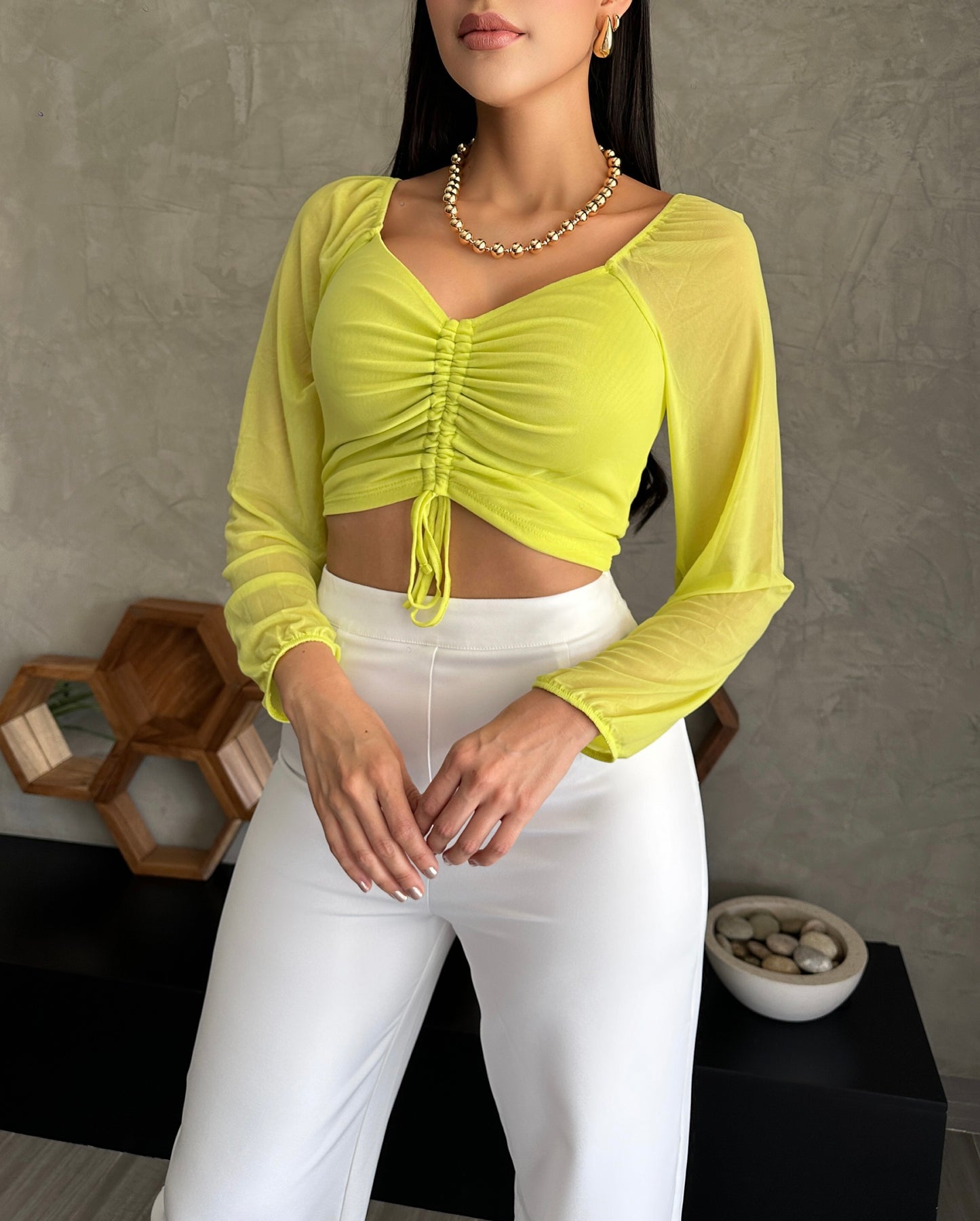 Blusa Verde Limón