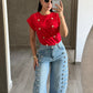Blusa Napoleón Roja