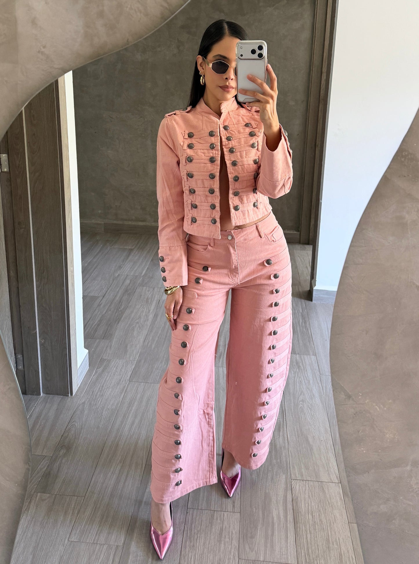 Chamarra Napoleón Rosa