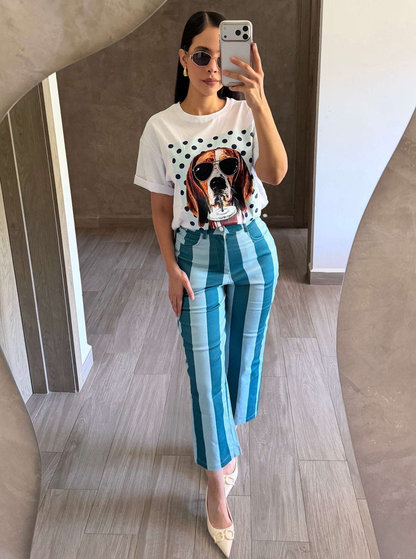 Playera Polka Dog