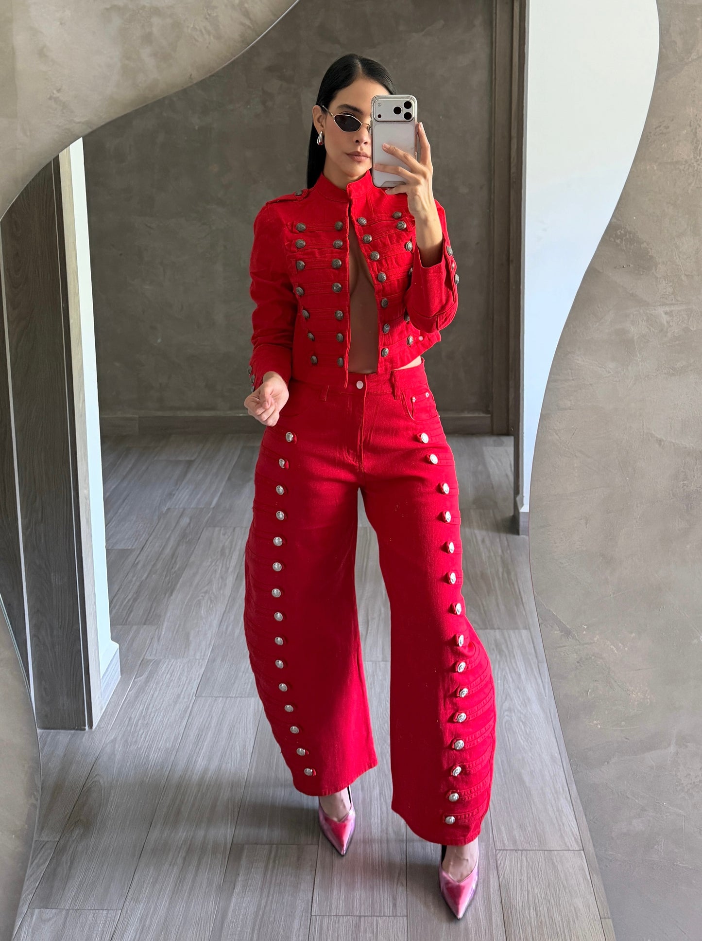 Chamarra Napoleón Roja