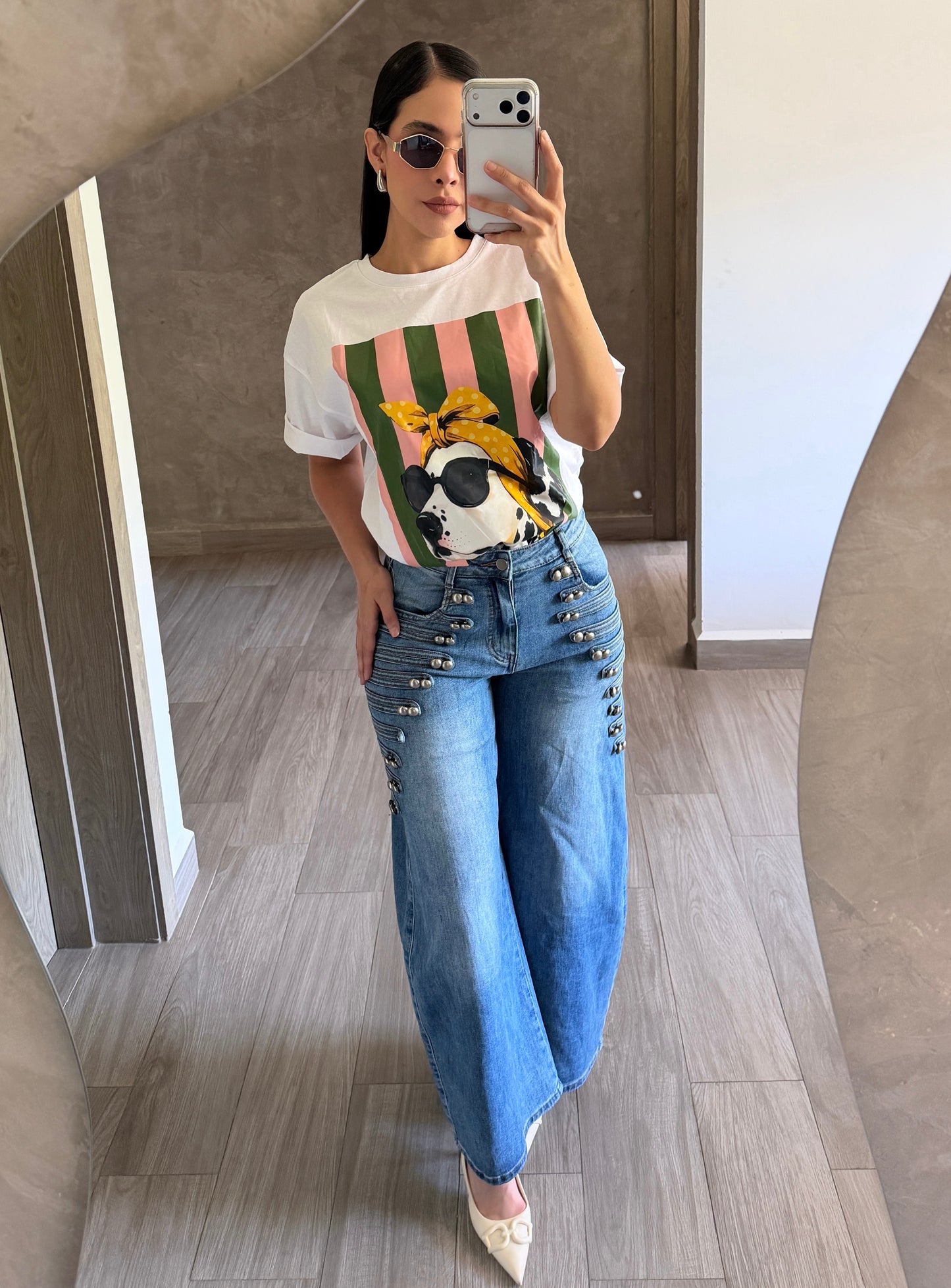 Playera Dálmata Rayas