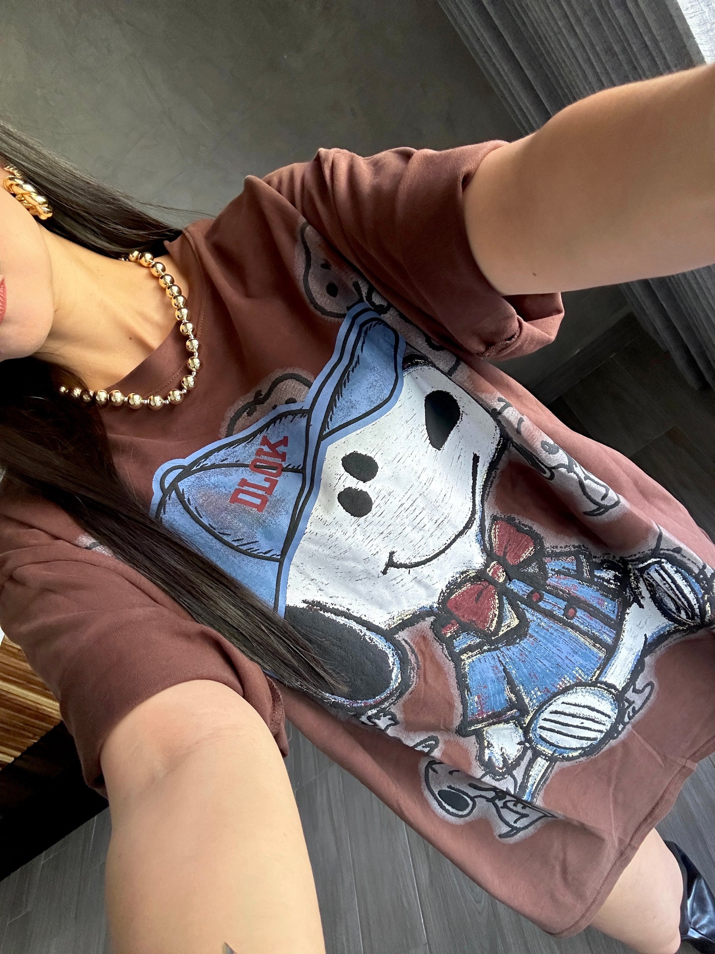 Playera Snoopy Oversize