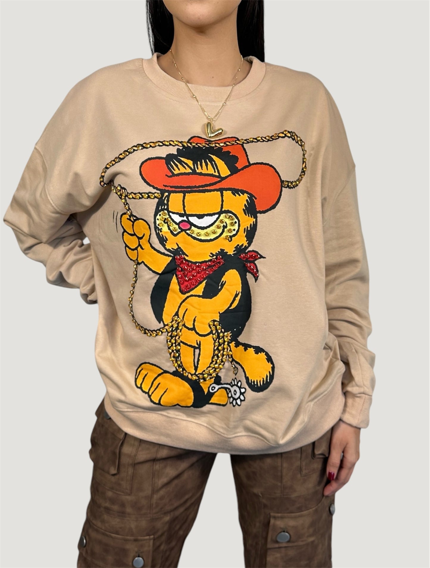 Sudadera Garfield Tejana