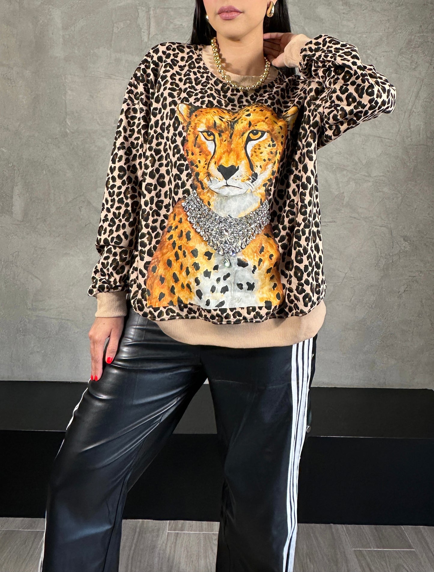 Sudadera Leopardo