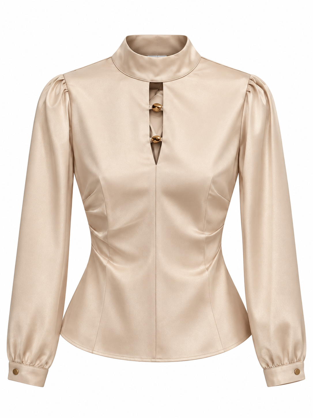 Blusa Satinada Beige