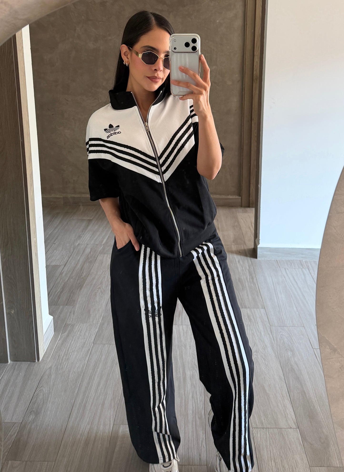 Set Negro Con Blanco