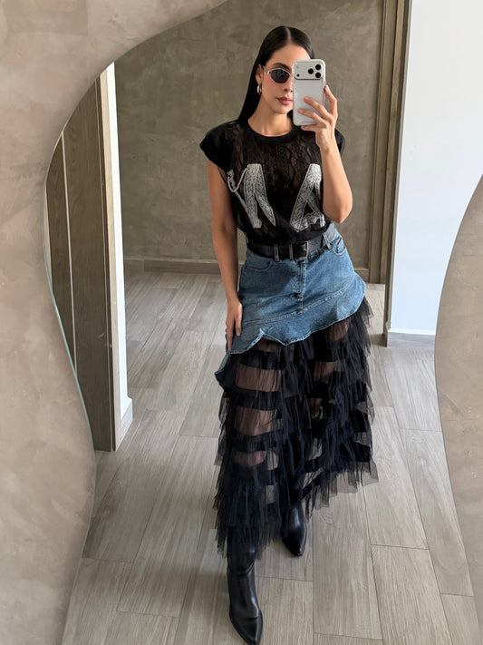 Falda Tull Denim