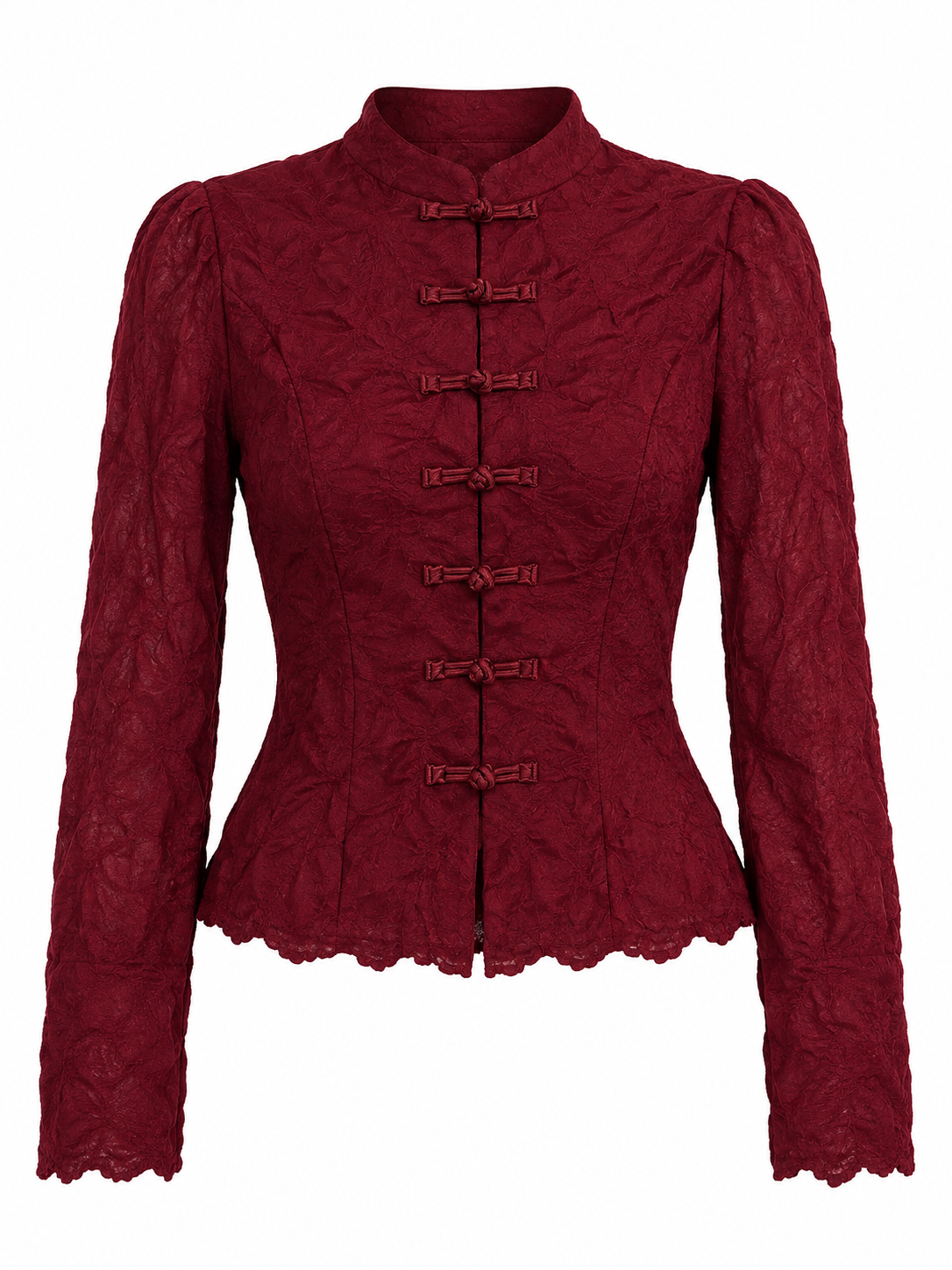 Blusa Encaje Tinto