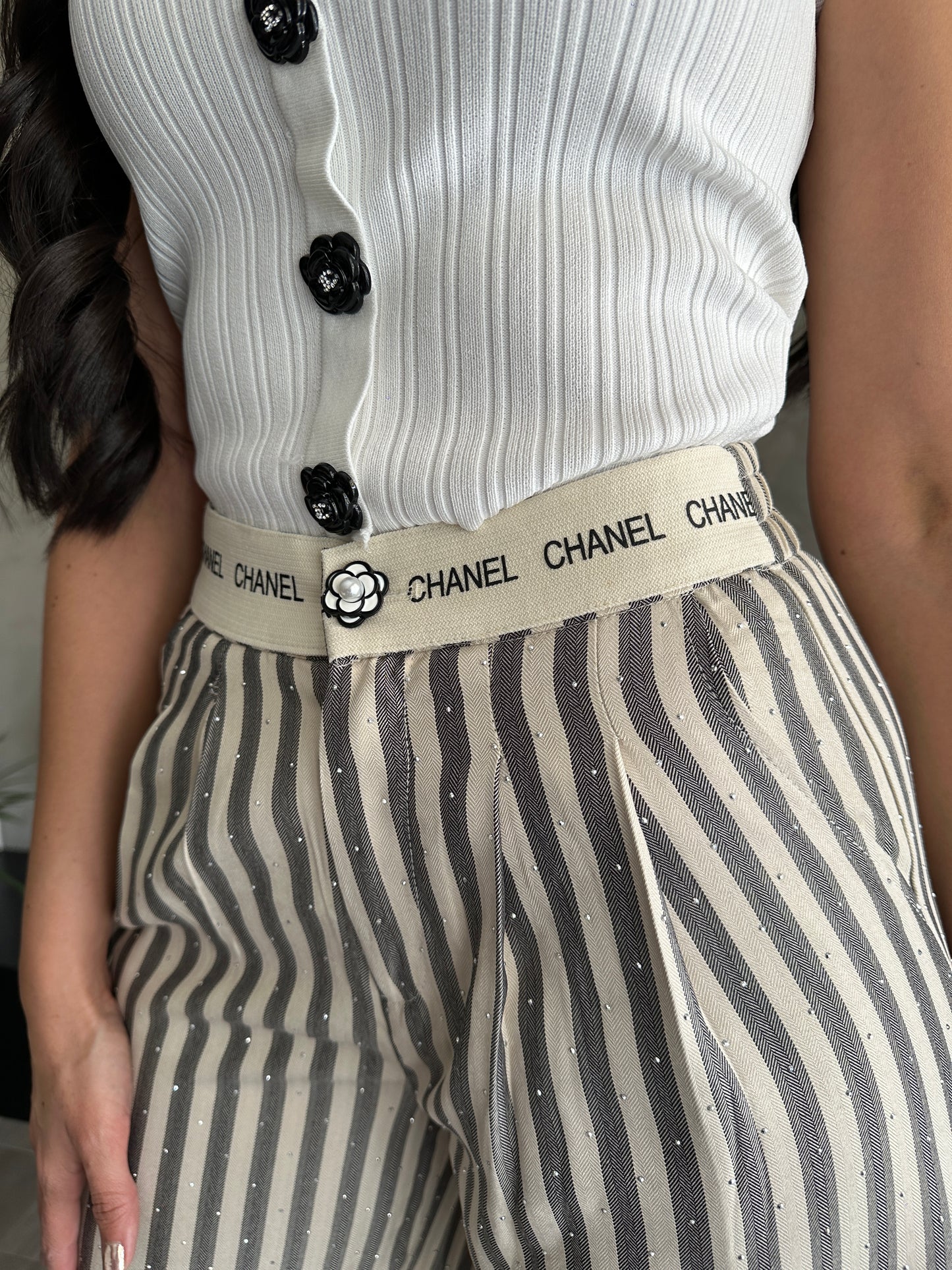 Pantalón Rayado Chanel