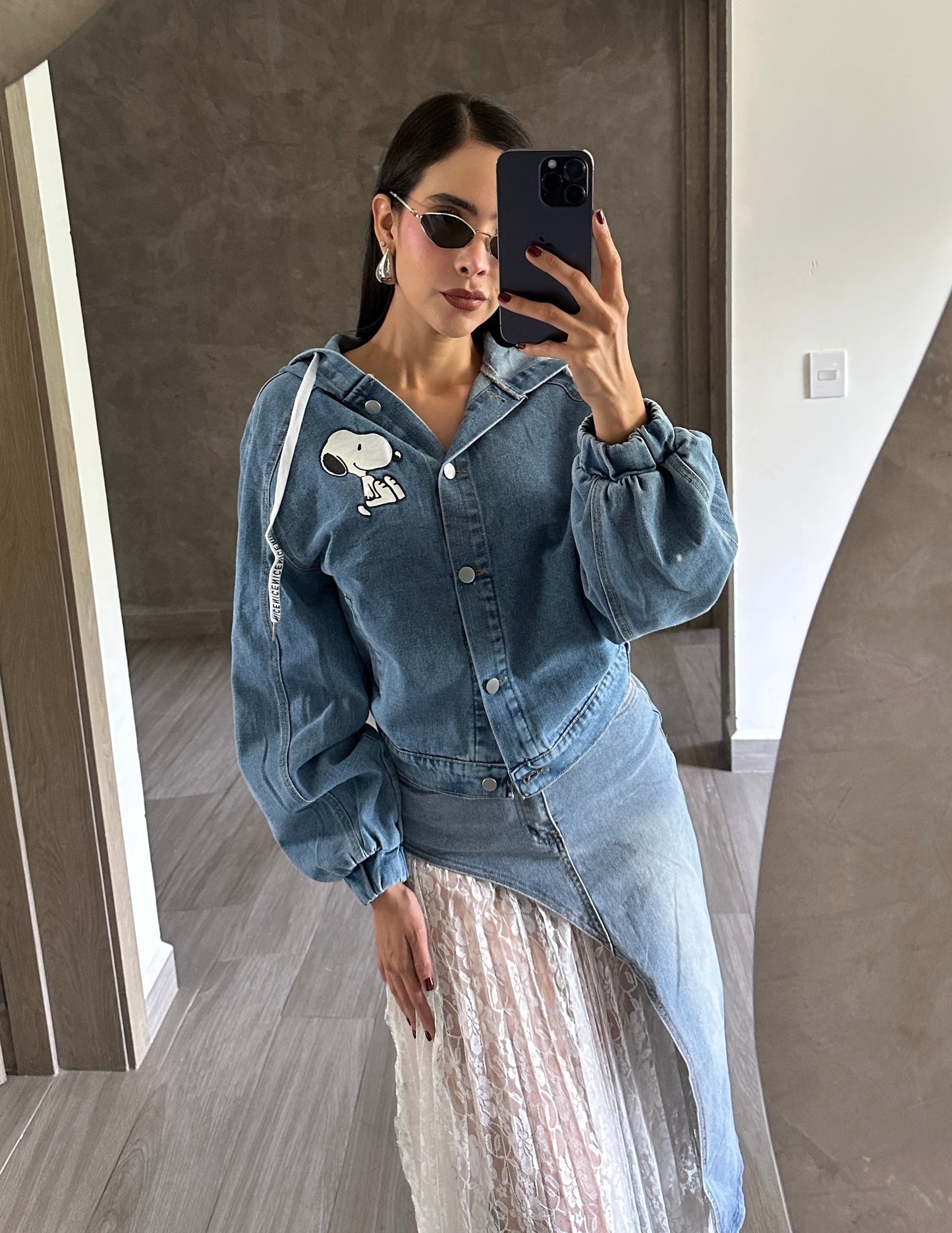 Chamarra Denim Snoopy