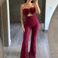 Red Lace Jumpsuit