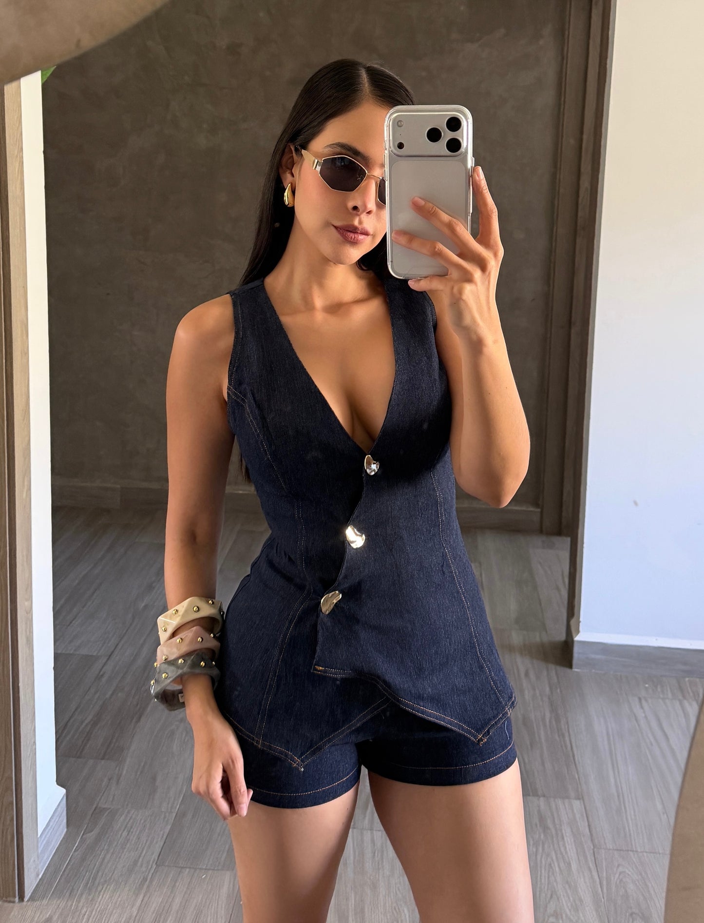 Jumper Botones Dorados