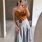Falda Midi Gris