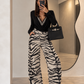 Pantalón Cebra Blanco