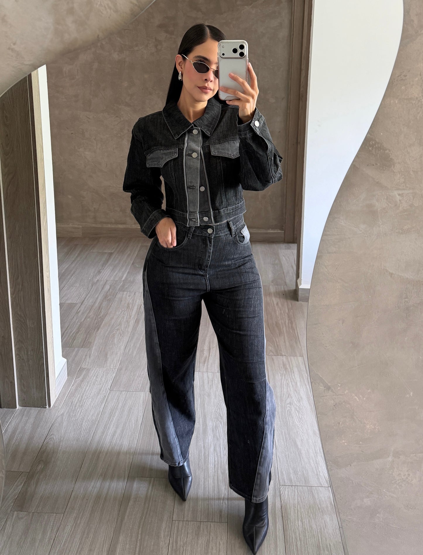 Set Denim Gris