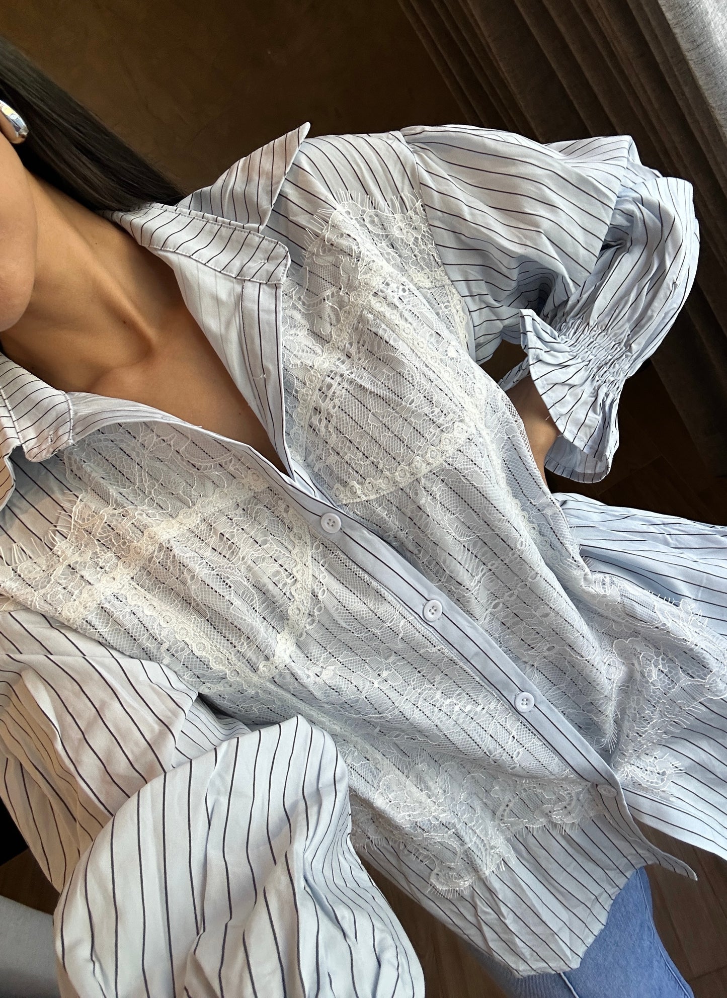 Camisa Con Encaje