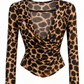Blusa Mesh Print