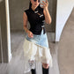 Blusa Negra Moñitos