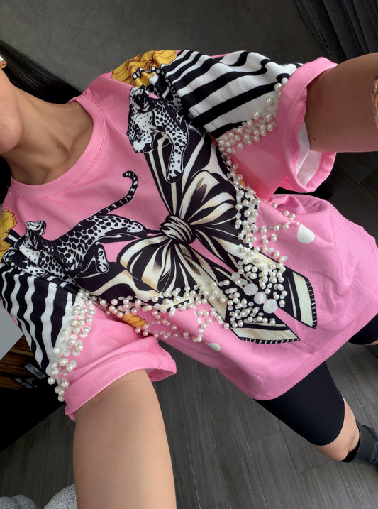 Blusa Oversize Perlas