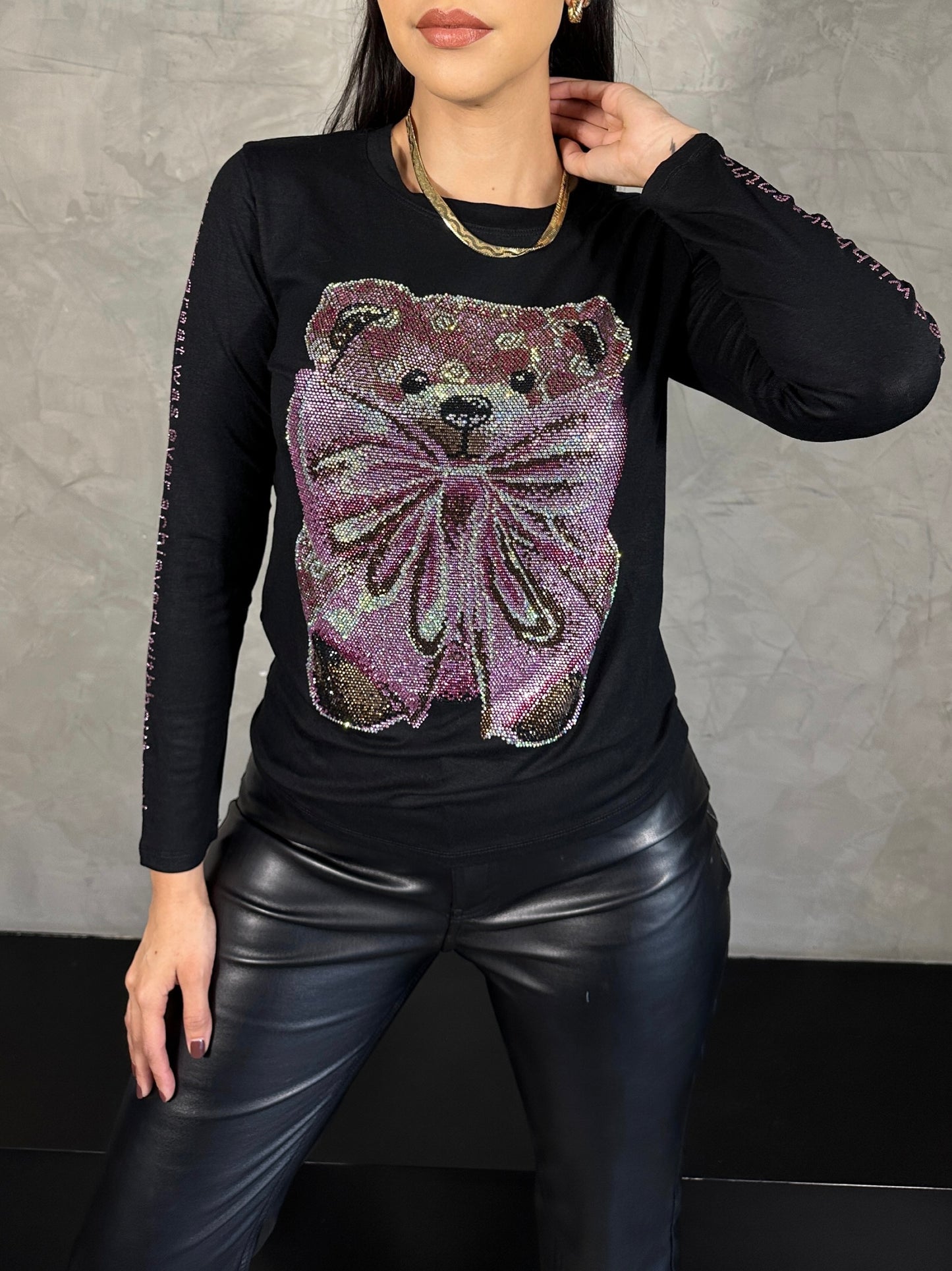 Blusa Cristales Oso