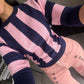 Blusa Rayas Rosa