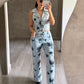 Set Denim Flores