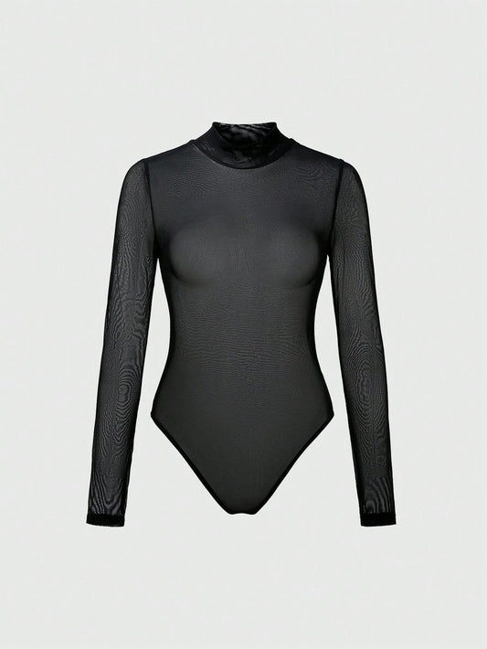 Bodysuit Negro Mesh