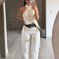 Pantalón Barrel Blanco