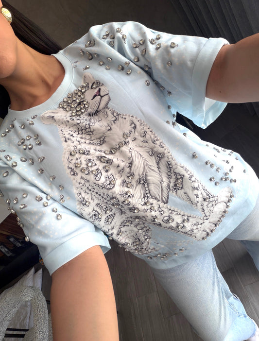 Blusa Oversize Leopardo