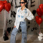 Jeans Cargo Cristales