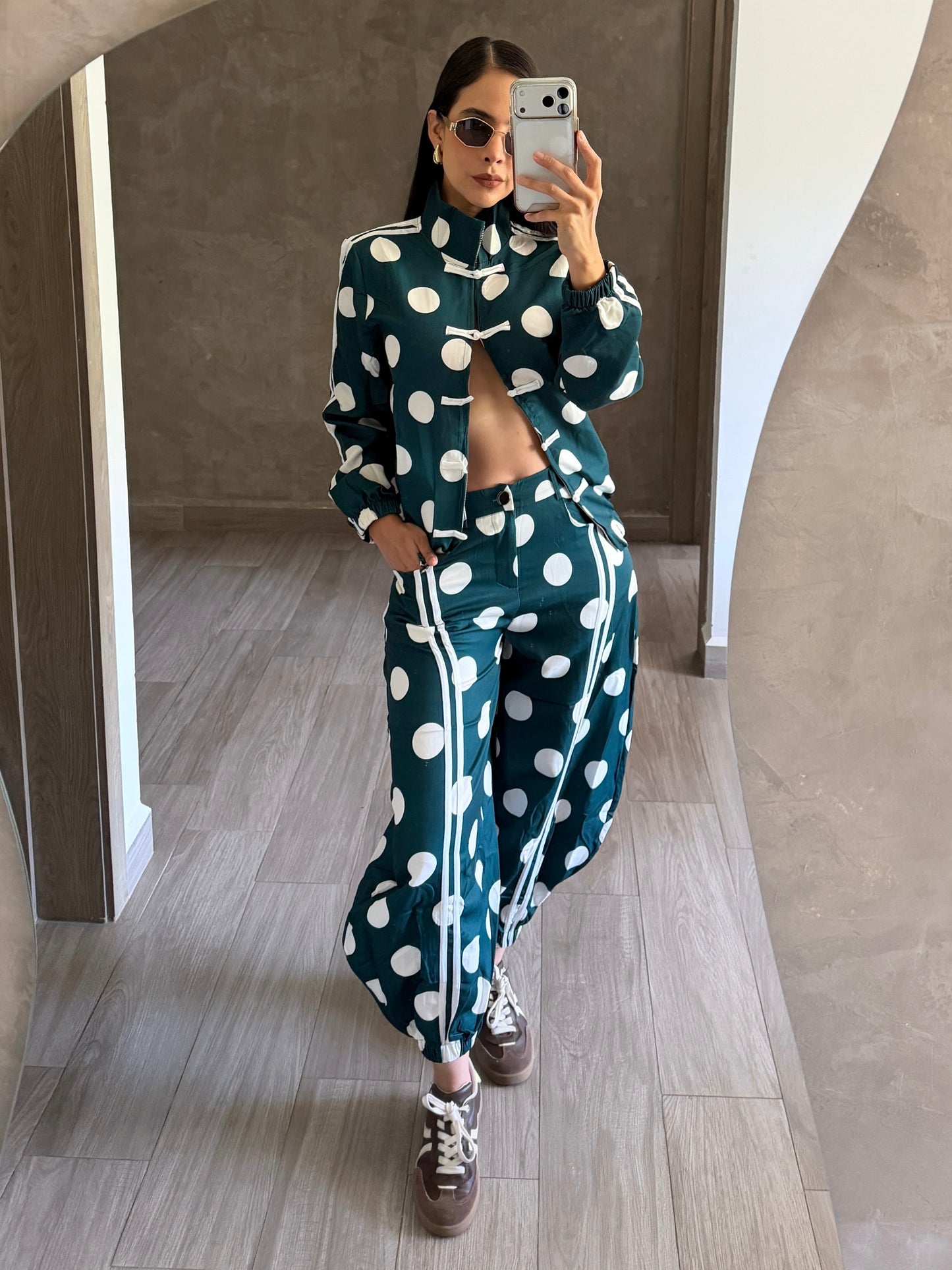 Set Polka Verde