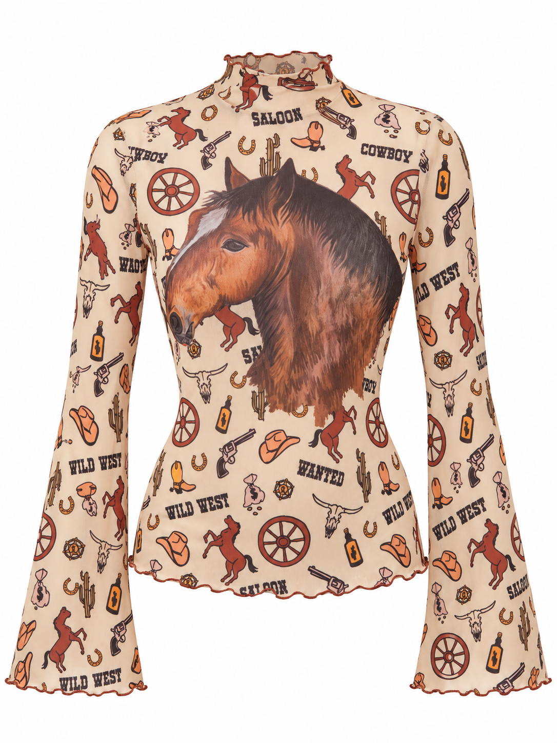 Blusa Mesh Caballo