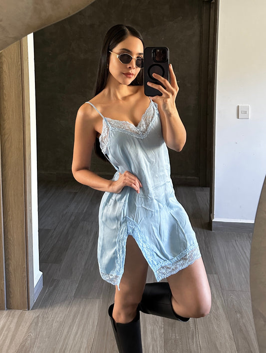 Vestido Lencero Azul