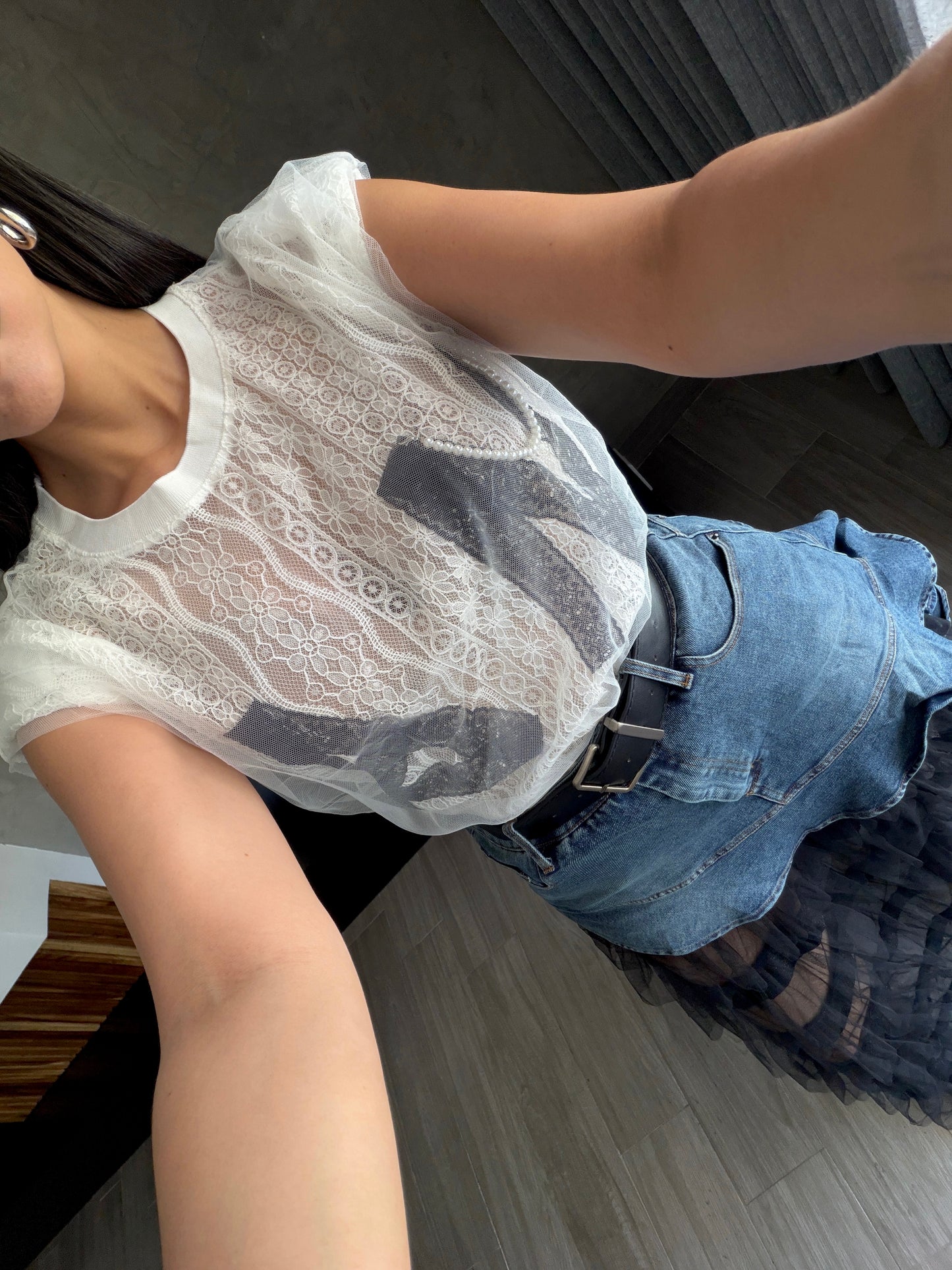 Blusa Tull Encaje