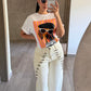 Jeans Crema