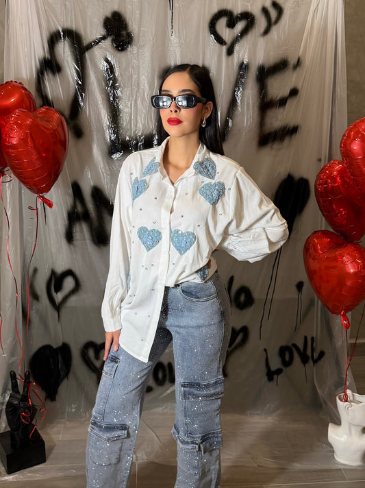 Camisa Corazones