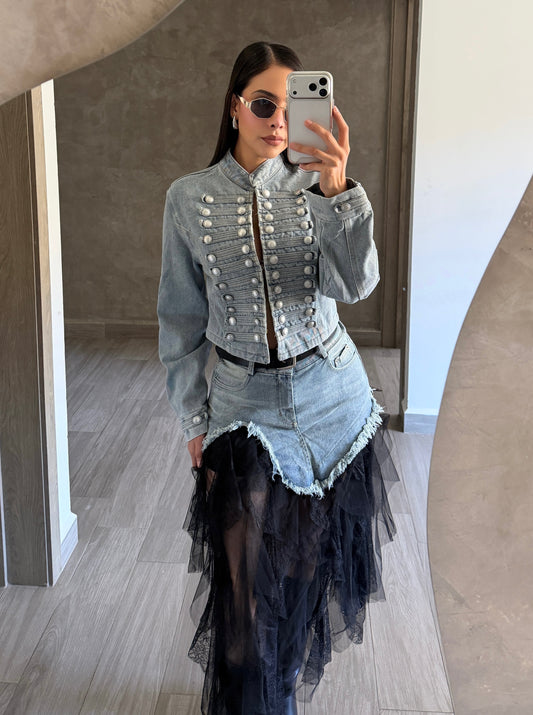Chamarra Denim Napoleón