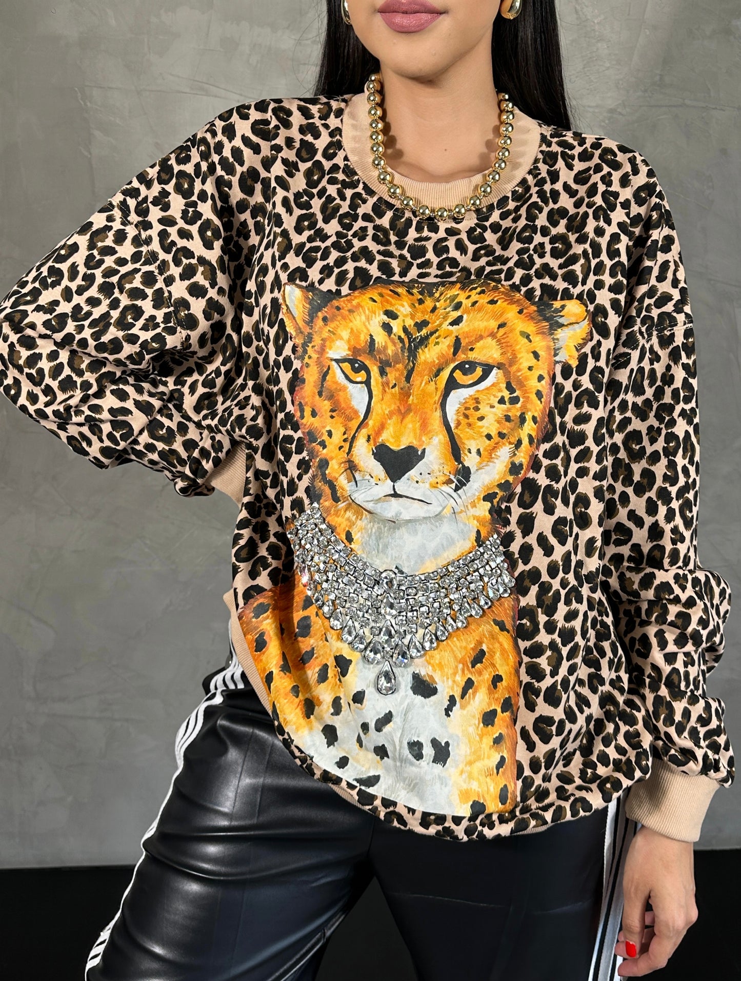 Sudadera Leopardo